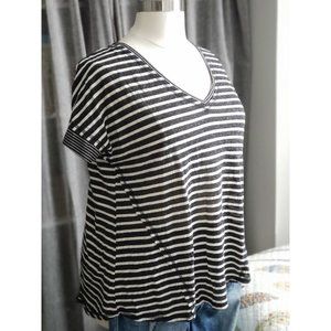 Umgee | Black and White Stripe Top